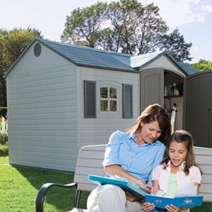 Lifetime 6446 Outdoor Storage Shed, 8 x 15 Foot, Desert Sand