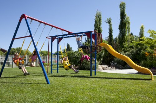 Lifetime Monkey Bar Adventure Swing Set, Primary Colors