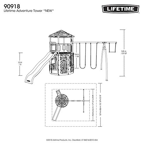 Lifetime Adventure Tower Swing Set - Blue (90918)