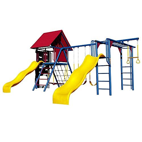 Lifetime Double Slide Deluxe Primary Colors Playset