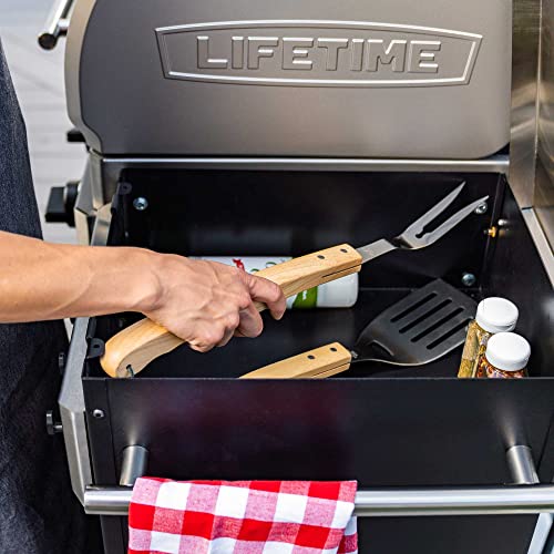Lifetime Gas Grill and Wood Pellet Smoker Combo, WiFi and Bluetooth Control Technology