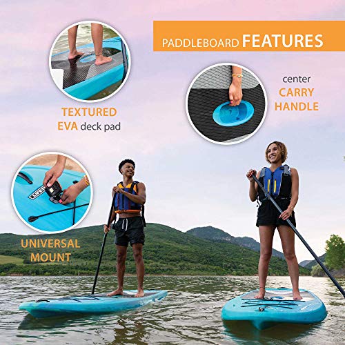 Lifetime 91014 Horizon 100 Stand-Up Paddleboard, 2 Pack, Paddles Included, 10 feet