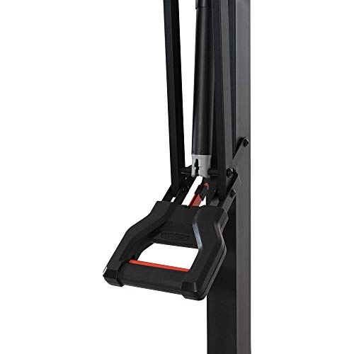 Lifetime 90734 Adjustable Portable Basketball Hoop, 54-Inch Tempered Glass Backboard, black