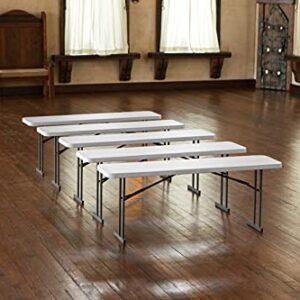 Lifetime Products 580176 Folding Conference Table , 6', White ,Pack of 5