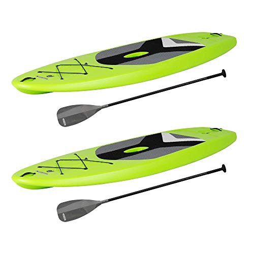 Lifetime 90891 Horizon 100 Stand-Up Paddleboard, 2 Pack, Paddles Included, Lime Green, 10'