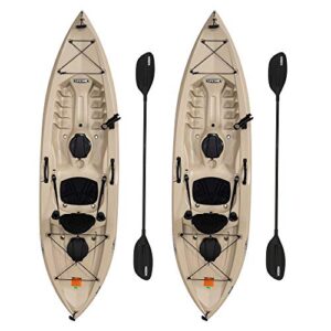 lifetime 90806 tamarack angler 100 fishing kayak – 2 pack (paddles included)