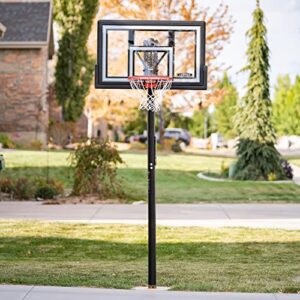 Lifetime 1084 Height Adjustable In Ground Basketball System, 50 Inch Shatterproof Backboard