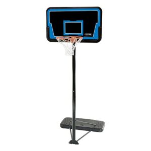 lifetime 1268 streamline impact portable basketball system, 44 inch backboard,blacks