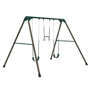 lifetime metal swing set, earthtone