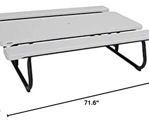 Lifetime 260265 6-Foot Classic Folding Picnic Table, Gray