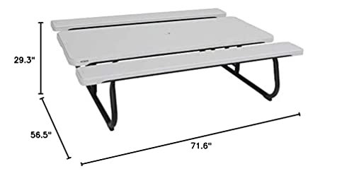 Lifetime 260265 6-Foot Classic Folding Picnic Table, Gray