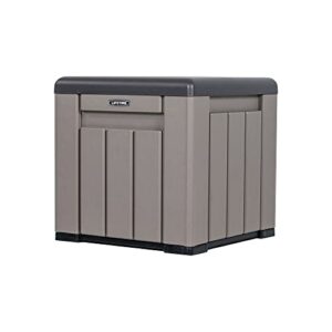 lifetime 60372u outdoor cube storage box, gray