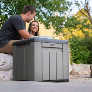 Lifetime 60372U Outdoor Cube Storage Box, Gray