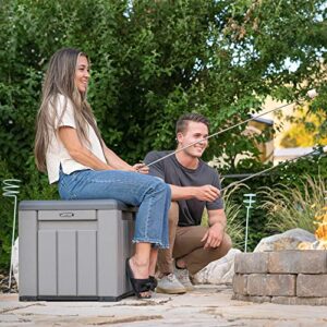 Lifetime 60372U Outdoor Cube Storage Box, Gray