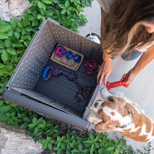 Lifetime 60372U Outdoor Cube Storage Box, Gray