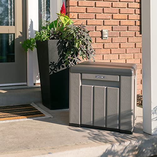 Lifetime 60372U Outdoor Cube Storage Box, Gray