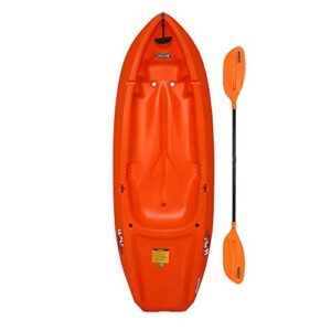 lifetime youth wave kayak with paddle – 6- feet (orange)