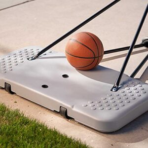 Lifetime 90992 Full-Size Height Adjustable Portable Basketball Hoop, 7.5 to 10 Foot Telescoping Adjustment, 44-Inch Impact Backboard