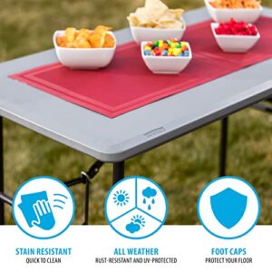 Lifetime 4-Foot Essential Folding Table, Gray