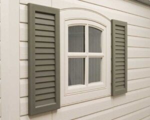 lifetime 24in storage shed shutters kit – 8 and 11 ft sheds