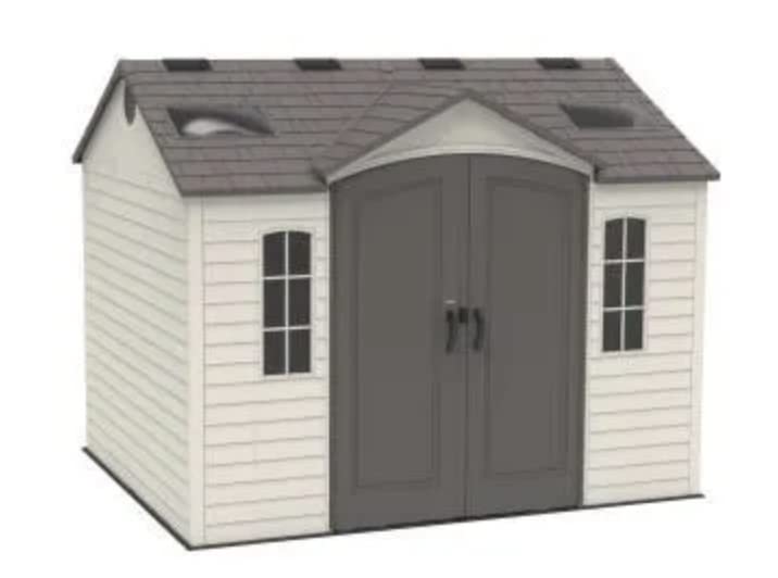 Dual Entry Storage Shed, 8' X 10'