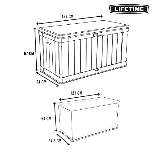 Lifetime 60089 Deck Storage Box, 116 gallon