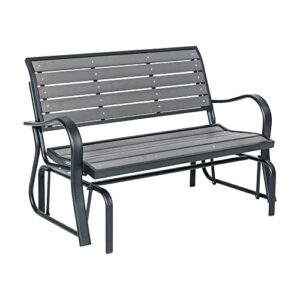 lifetime 60276 glider bench, harbor gray