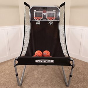 Lifetime 90648 Double Shot Deluxe Indoor Basketball Hoop Arcade Game,Black
