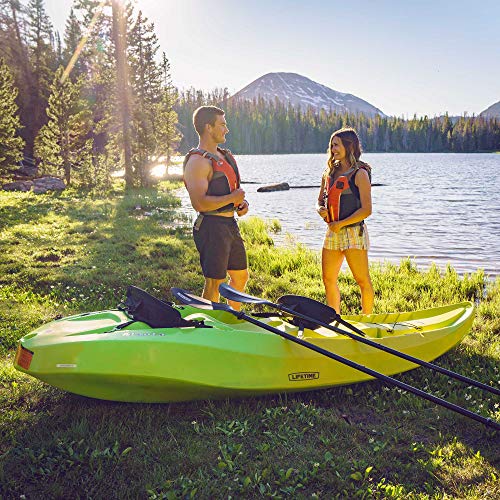 Lifetime 91071 Manta 100 Tandem Kayak, Paddles Included, Yellow/Lime, 10-Foot