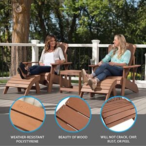 Lifetime 60064 Adirondack Chair, Natural Brown