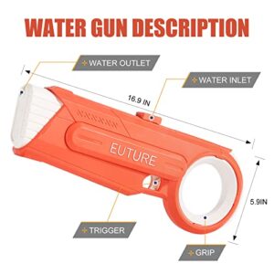 Electric Water Gun, Automatic Water Squirt Guns up to 30 FT Long Range, Water Soaker Gun with 700CC Large Capacity, Waterproof Gun Toys for Summer Pool Swimming Party for Kids & Adults