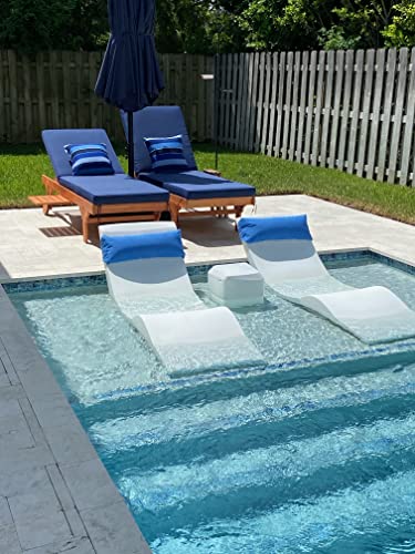 Aqua Outdoors - in-Pool Chaise Lounger - Inside Pool & Sun Shelf Lounge ...