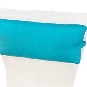 Sunbrella Headrest Pillow -fits Ledge Lounger (Aruba (Turquoise))