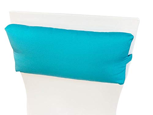 Sunbrella Headrest Pillow -fits Ledge Lounger (Aruba (Turquoise))