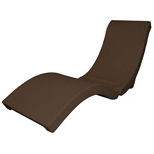 SwimWays 6042376 TerraSol Sonoma All Weather Rattan-Look Low Profile Deck or in-Pool Chaise Lounge Chair Pool Float, Brown (2 Pack)