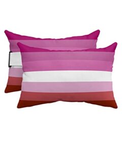 recliner head pillow ledge loungers chair pillows with insert modern sexuality flag asexual purple and brown lumbar pillow with adjustable strap outdoor waterproof patio pillows for beach pool, 2 pcs