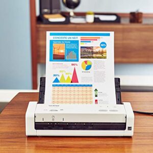 Brother Wireless Portable Compact Desktop Scanner, ADS-1250W, Easy-to-Use, Fast Scan Speeds, Ideal for Home, Home Office or On-the-Go Professionals