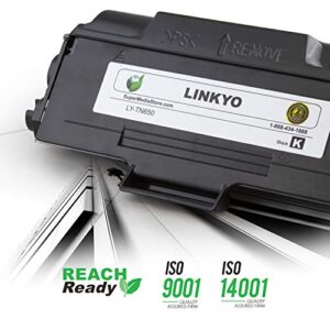 LINKYO Compatible Toner Cartridge Replacement for Brother TN650 TN-650 TN620 (Black, High Yield)