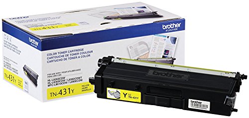 Brother TN-431C TN-431M TN-431Y DCP-L8410 HL-L8260 L8360 MFC-L8610 L8690 L8900 Toner Cartridge Set (Cyan Magenta Yellow, 3-Pack) in Retail Packaging