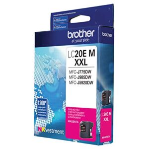 Brother LC20EM Super High Yield Magenta Ink Cartridge