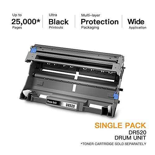 E-Z Ink (TM) Compatible Drum Unit Replacement for Brother DR520 DR620 Compatible with DCP-8065DN DCP-8060 HL-5240 HL-5250DN HL-5340D HL-5370DW MFC-8890DW MFC-8460N Printer (1 Drum Unit, 1 Pack)