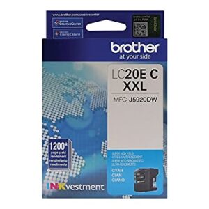 Brother LC20EC Super High Yield Cyan Ink Cartridge