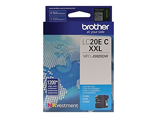 Brother LC20EC Super High Yield Cyan Ink Cartridge