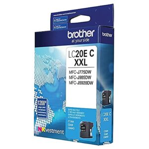 Brother LC20EC Super High Yield Cyan Ink Cartridge