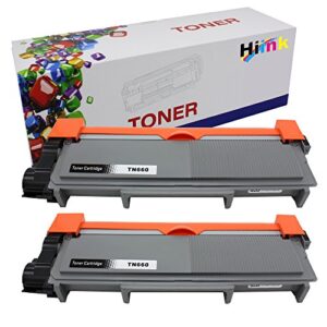 hiink comaptible toner cartridge replacement for brother tn-660 tn660 tn630 high yield toner cartridge use with hl-l2300d hl-l2305w hl-l2340dw hl-l2360dw hl-l2380dw mfc-l2680w(black, 2-pack)