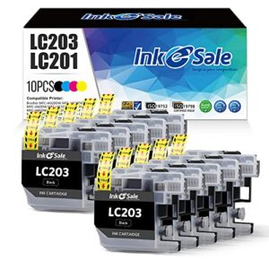 ink e-sale compatible lc203 lc201 ink cartridge replacement for brother lc203 xl lc201 xl for mfc-j460dw mfc-j480dw mfc-j680dw mfc-j880dw mfc-j4320dw mfc-j4420dw mfc-j4620dw mfc-j5620dw 10 packs