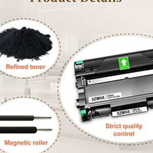 XZMHX Compatible Drum Unit and Toner Cartridge Replacement for Brother TN660 TN 660 TN630 TN 630 DR630 DR 630 High Yield for HL-L2300D HL-L2380DW DCP-L2540DW MFC-L2740DW Printer (DR630+TN660)