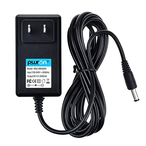 PwrON 9V Ac Dc Adapter (6.6ft) Fit Brother P-Touch PT-D200 PTD200 PT-D200VP PT-D210 PTH110 PT-D200G PT-1280 PT-1290 PT-1880 PT-2030 PT-2730 Label Maker, AD-24 AD-24ES AD-20 AD-30 AD-60 Power Supply