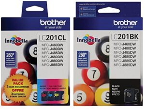 brother lc2013pks – c/m/y – 3 pack ink … (lc2013bk/c/m/y (all colors))