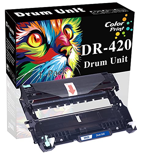 1-Pack ColorPrint Compatible Drum Unit Replacement for Brother DR-420 DR420 Imaging Unit Work with TN-420 TN-450 HL-2270DW HL-2280DW HL-2230 HL-2240 HL-2240D MFC-7860DW MFC-7360N DCP-7065DN Printer